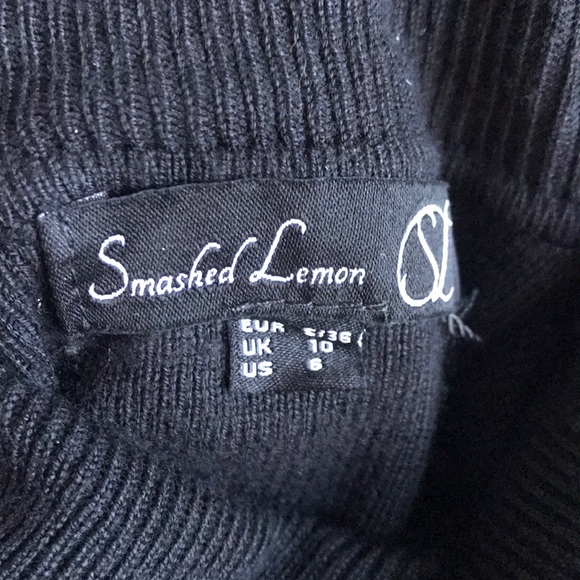 NWOT Smashed Lemon turtleneck fitted dress - Picture 7 of 10
